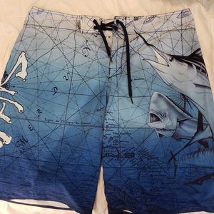 Salt Life Deep Sea SLX-QD Swim Trunks